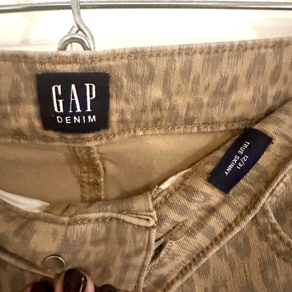 GAP | high rise leopard print true skinny jeans - size 12 / 31 - Picture 4 of 4